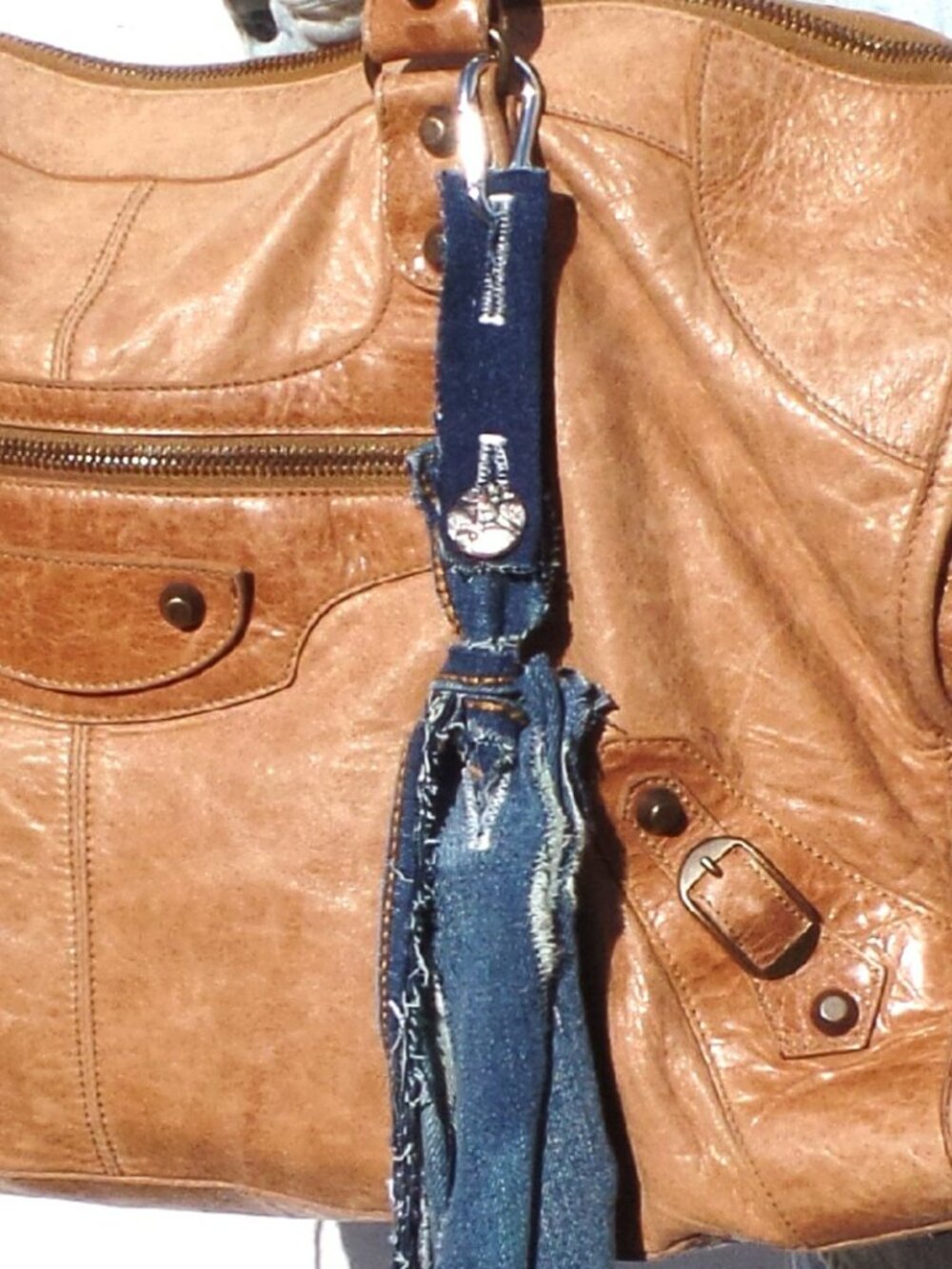 Hand Crafted Denim Textile Swag - Picture 3 of 7